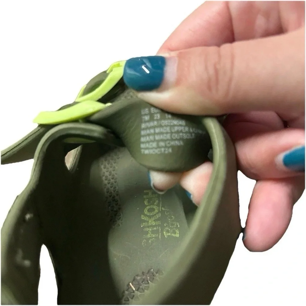 Toddler Oshkosh Green Summer Sandal Shoes Size 7